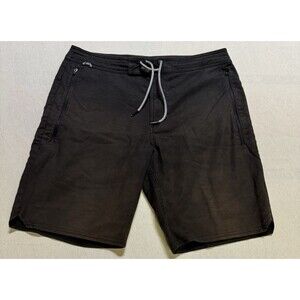 Roark Revival Black Stretch Adventure Shorts Size 31 Hiking Active Gym Lifestyle